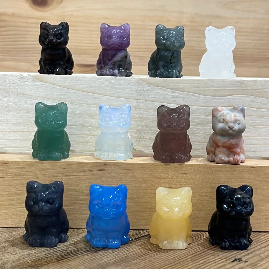 Lucky Gemstone Cats The Lucky Cat Shop